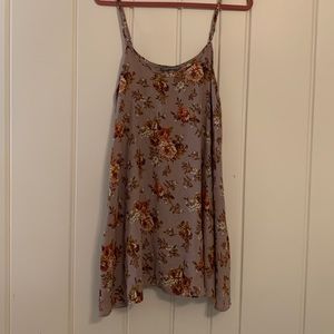 Brand new flowy lavender floral sun dress